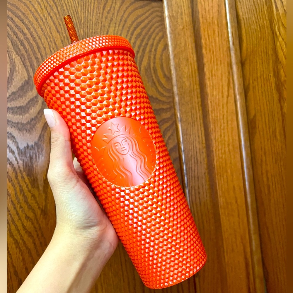Starbucks Fall 2022 Release • Orange Studded Cup